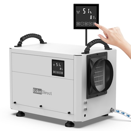 Edendirect Dehumidifiers, White, 13.98 in, 115V ZROL50-63